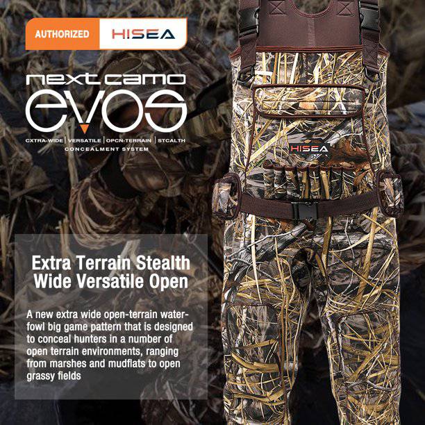 HISEA Chest Waders Neoprene Duck Hunting Waders for Men with 600G Insulated  Boots Waterproof Camo Bootfoot Wader Hunting & Fishing Waders-Hang Belt  Case Bag Included size 11 - Online Price: $114 Auction
