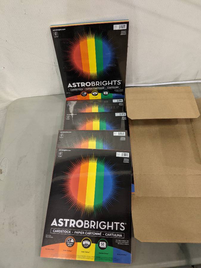 Astrobrights Color Cardstock -Vintage Assortment, 65lb, 8.5 x 11, Assorted, 250/Pack
