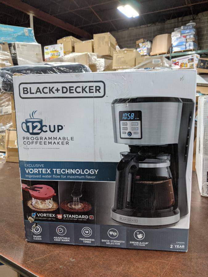 BLACK+DECKER CM1331S-1, 12-Cup, Silver Programmable Coffee Maker