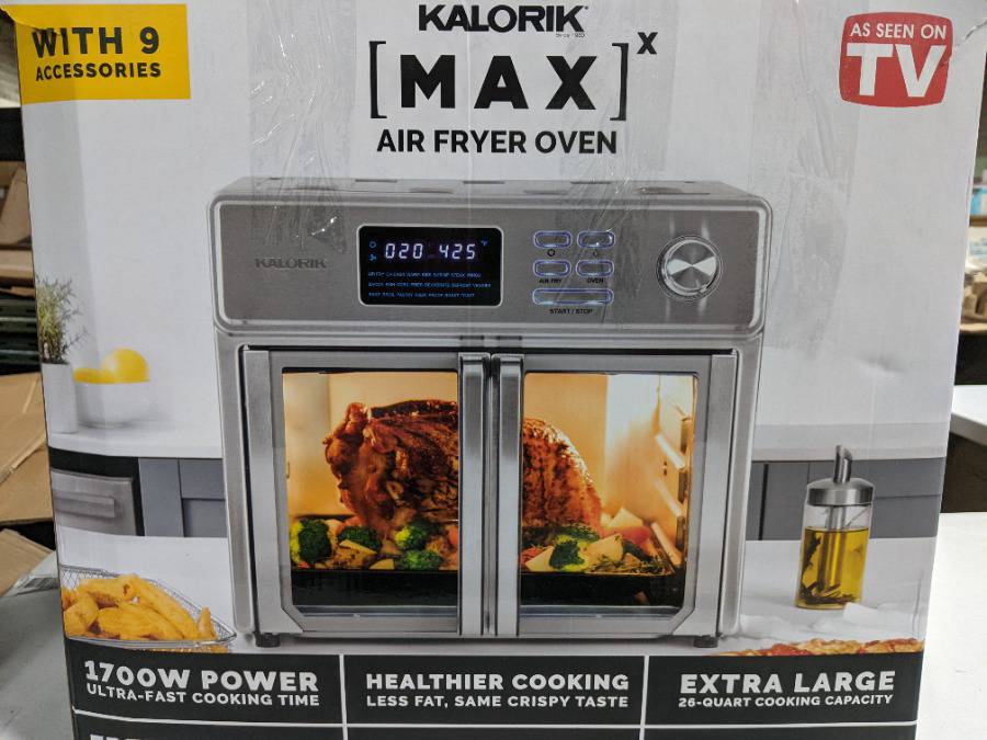 Kalorik 26 Qt. Digital Maxx Air Fryer Oven w/9 Accessori 