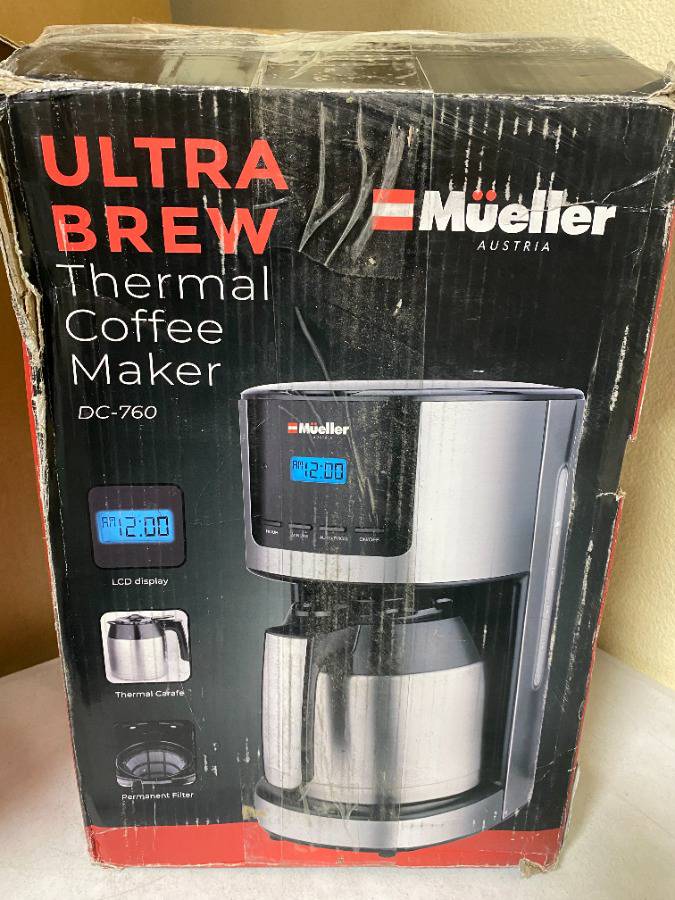 Mueller 12-cup Drip Coffee Maker With Auto Keep Warm Function And