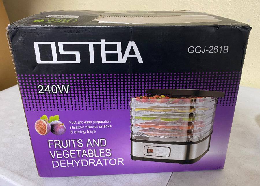 OSTBA Food Dehydrator Machine Adjustable Temperature & 72H Timer