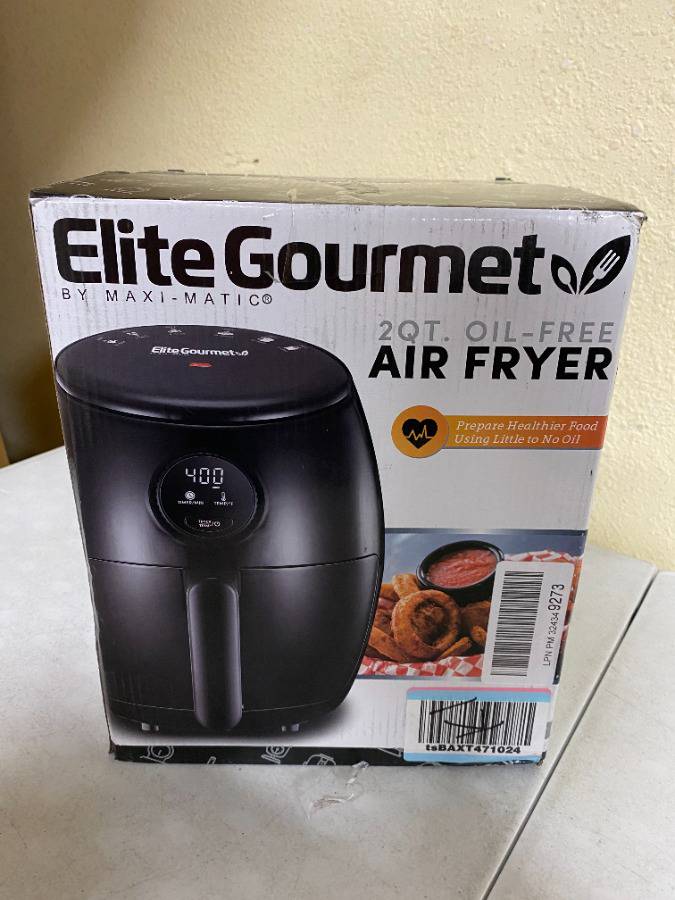 Elite Gourmet 2 Qt. Air Fryer (black) 