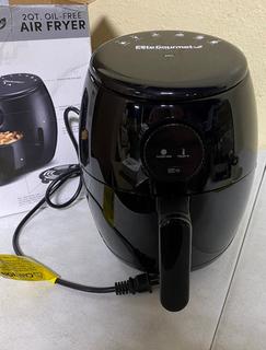  Elite Gourmet EAF2612D Personal 2.1Qt Compact Space Saving  Programmable Hot Air Fryer, Oil-Less Healthy Cooker, Timer & Temperature  Controls, 1000W, Black : Home & Kitchen