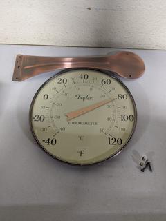 Taylor 480bz Heritage 8.5 Dial Outdoor-thermometers, Copper