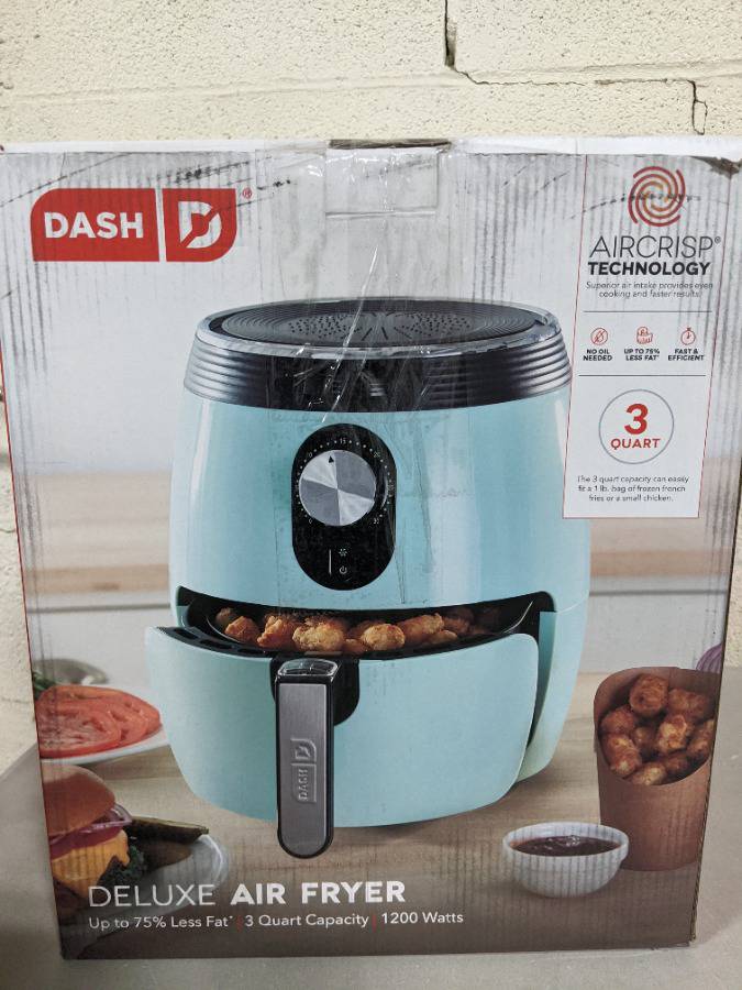 Dash Deluxe Electric Air Fryer + Oven Cooker With Temperature