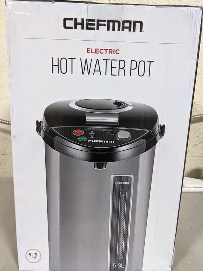 Chefman Electric Hot Water Pot 5.6 Qt.