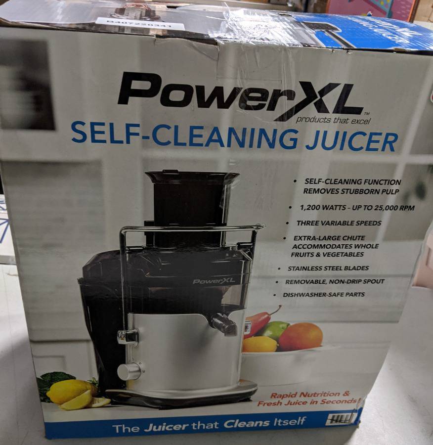 Powerxl self cleaning good juicer silver