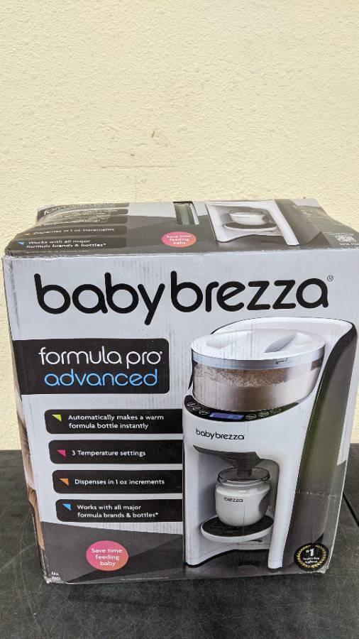 Baby Brezza New and Improved Formula Pro Advanced Formula Dispenser Machine  - Automatically Mix a Warm Formula Bottle Instantly - Easily Make Bottle