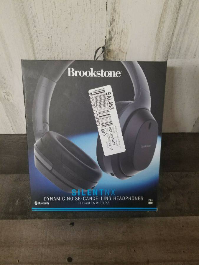 Brookstone Silent NX Dynamic Noise Cancelling Headphones MSRP 120.00