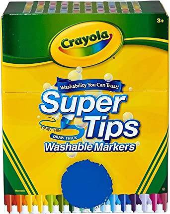 Crayola Super Tips Marker Set (100 Count), Washable Markers, Kids Gifts for  Girls & Boys MSRP $37.99 Auction