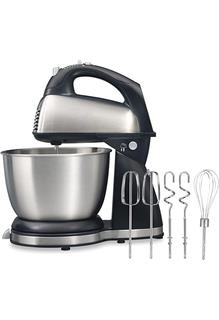 Stand Mixer, 4QT 300W Household Small Food Mixers, Tilt-Head Dough Mixer  for Baking & Cake, 6 Speeds Compact Kitchen Electric Mixer with Bowl, Dough  Hook, Egg Whisk & Flat Beater 