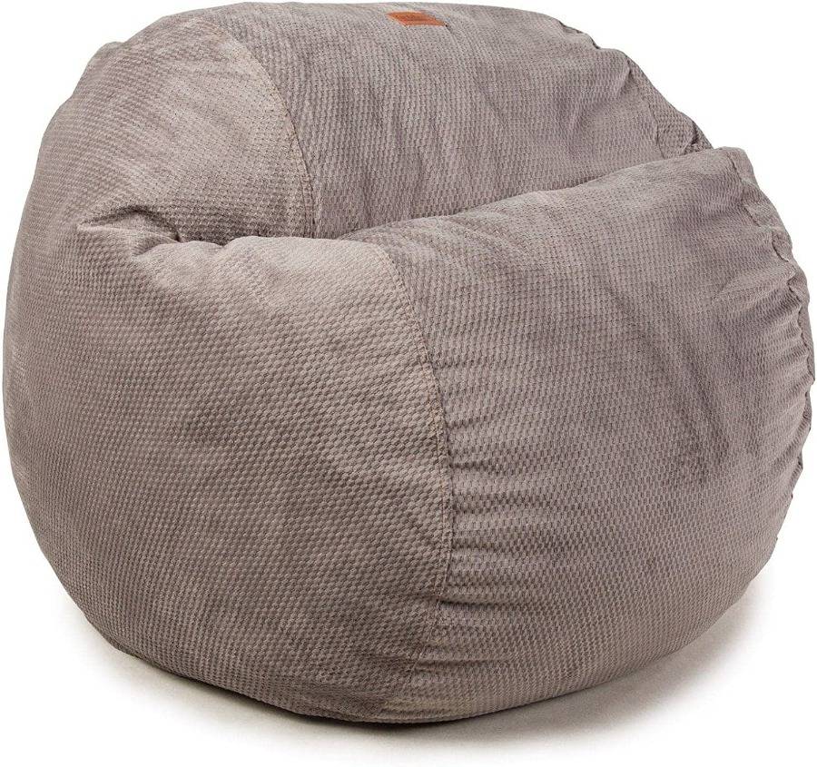 CordaRoy s Chenille Bean Bag Chair Convertible Chair Folds from