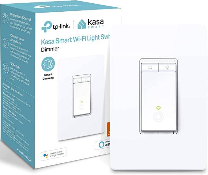 Kasa Apple HomeKit Smart Dimmer Switch KS220, Single Pole, Neutral Wire  Required, 2.4GHz Wi-Fi Light Switch Works with Siri, Alexa and Google Home,  UL Certified, No Hub Required, White 