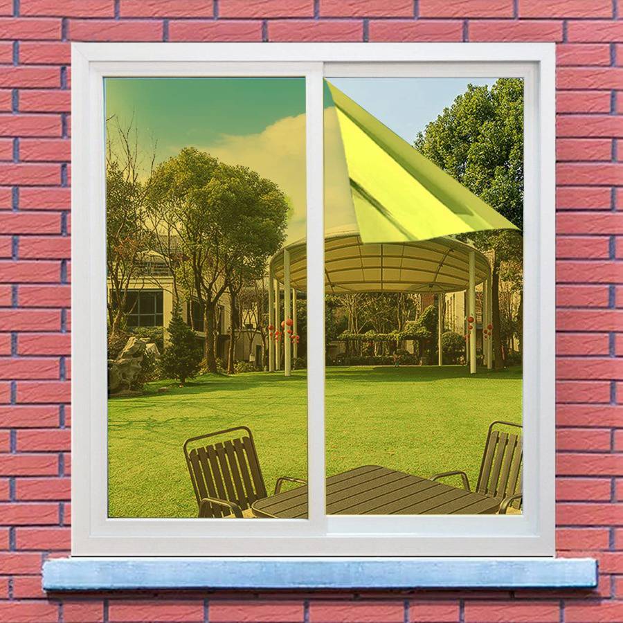 One-Way Mirror Window Film Privacy Tint Sun UV Reflective Heat Control for  House