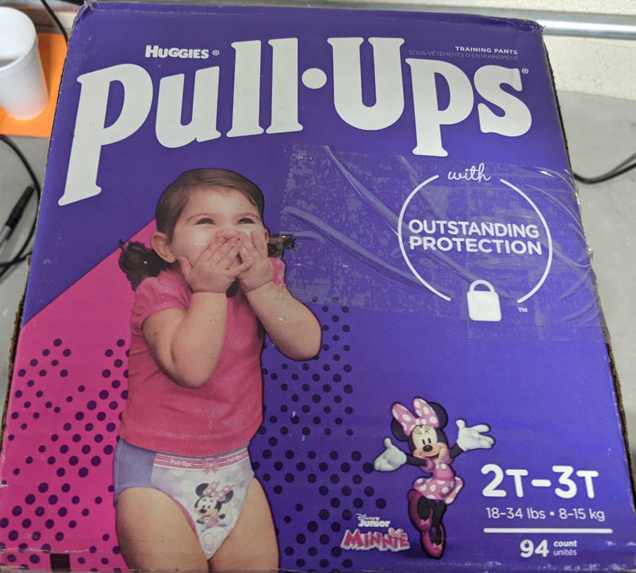 Pull-Ups Girls' Potty Training Pants Training Underwear Size 4, 2T