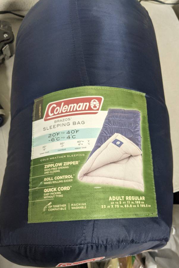 Coleman brazos sleeping bag best sale