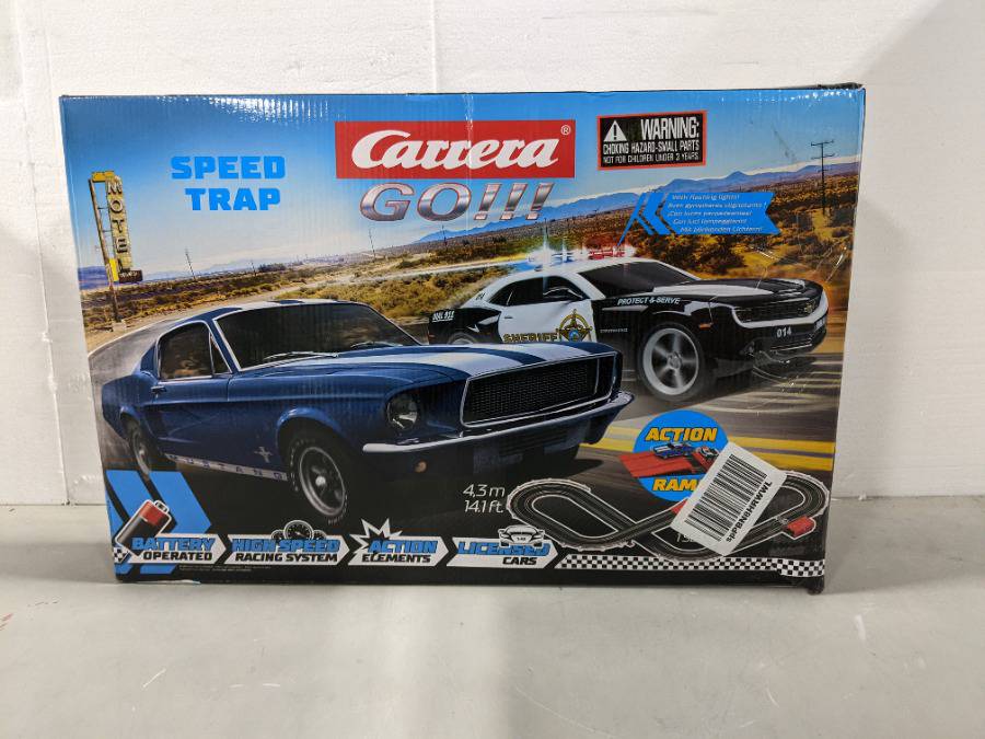 Carrera 63504 Speed Trap Car Racing Track Set with Jump Ramp for sale online 