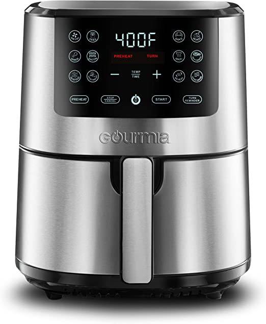 Gourmia 6-qt Digital Air Fryer with Guided Cooking Black