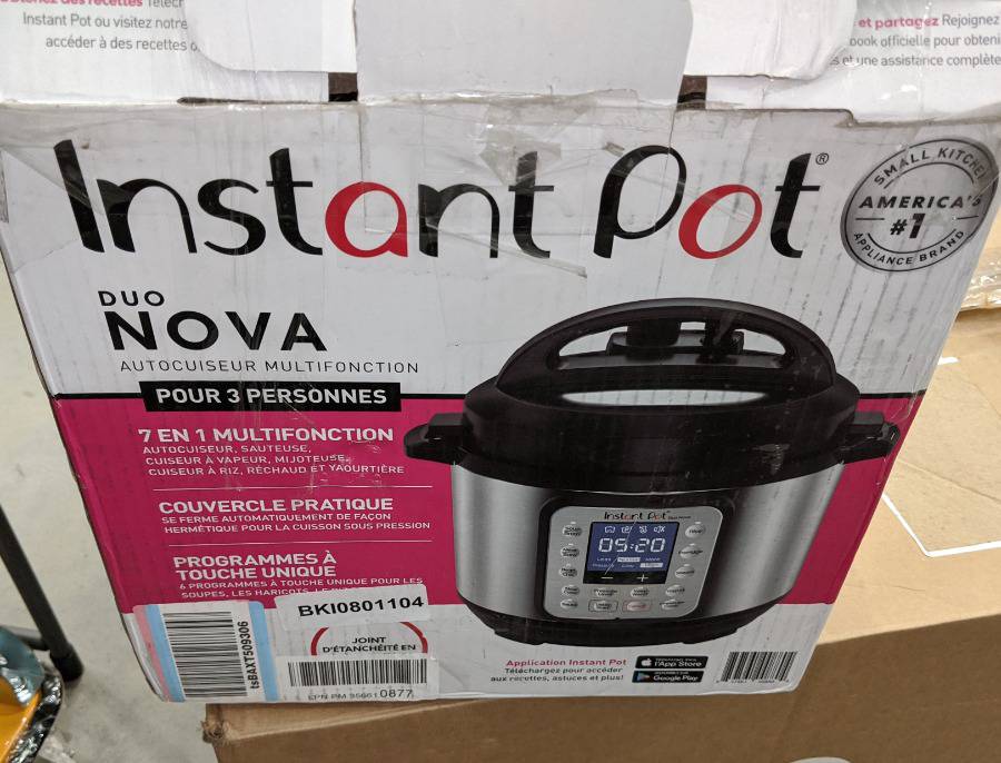 Instant Pot Duo Nova 7-in-1 Electric Pressure Cooker, Slow Cooker, Rice  Cooker, Steamer, Saute, Yogurt Maker, 3 Quart, 14 One-Touch Programs, Best  For Beginners MSRP $99.99 Auction