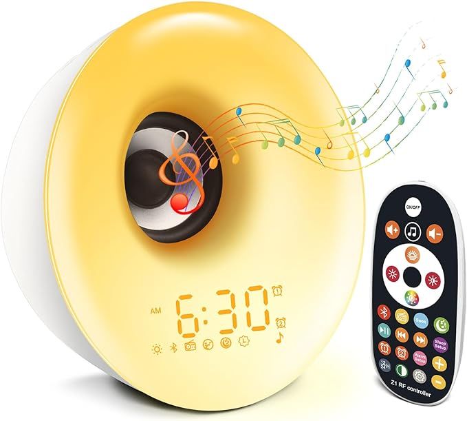 Wake Up Light Sunrise Alarm Clock for Kids, Heavy Sleepers