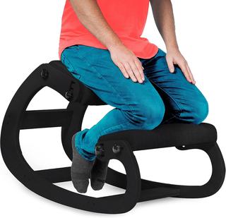 ErgonomicKneelingChairAdjustableRockingPostureWoodenOfficeChairforBackPainReliefKneelingStoolandAngledChairforHomeAllBlackAllBlackClassicMSRP$179.99